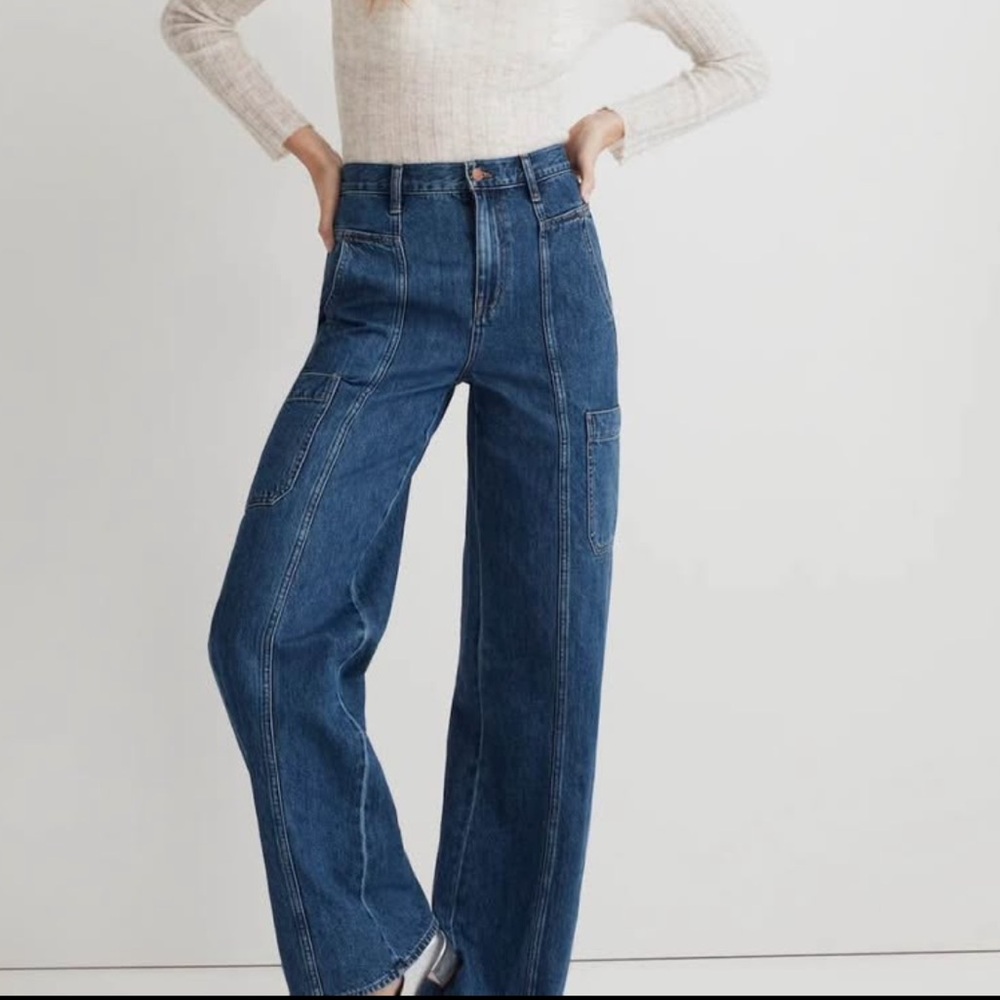 Madewell High Rise Cargo Jeans
